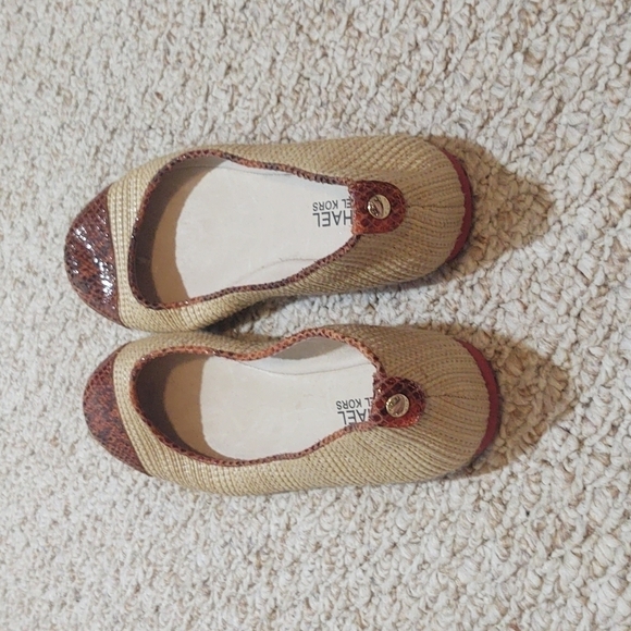 Michael by Michael Kors Burnt Orange Hanna Ballet Flats Sz 7 NWT - Picture 3 of 6